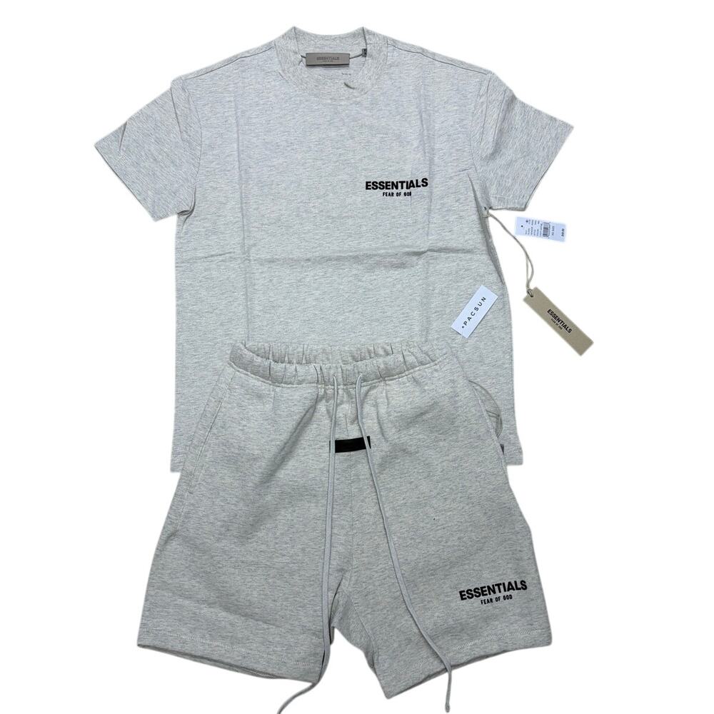 Fear of God Essentials | Light Oat Shirt & Short Set | NWT